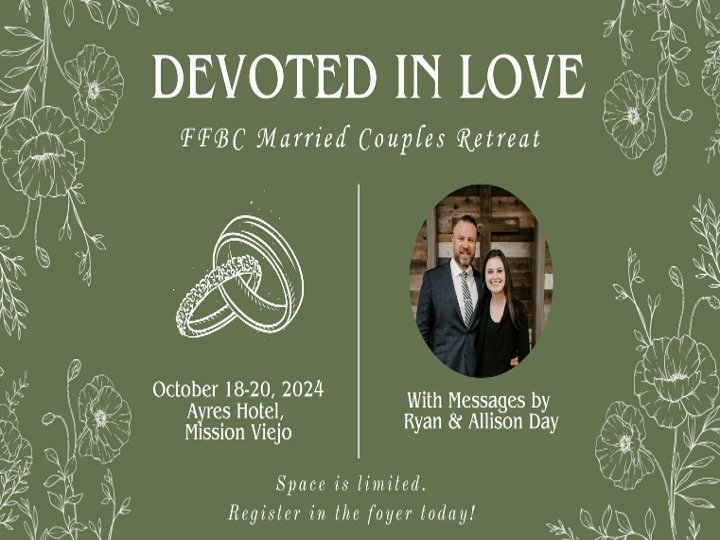 couples retreat flyer